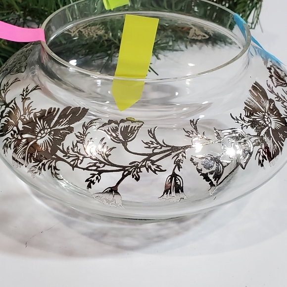 Vintage Sterling City Glass Co Sterling On Crystal Flanders Poppy Design Vase - Picture 8 of 12